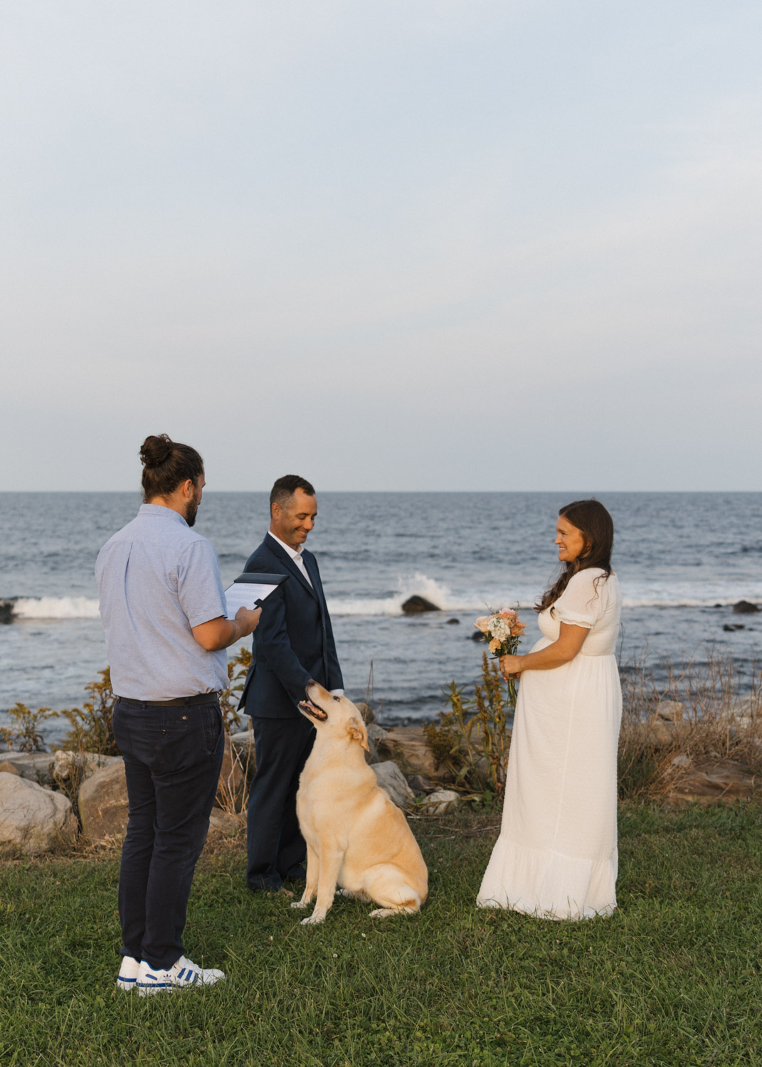 Intimate Elopement at Rye Harbor New Hampshire 