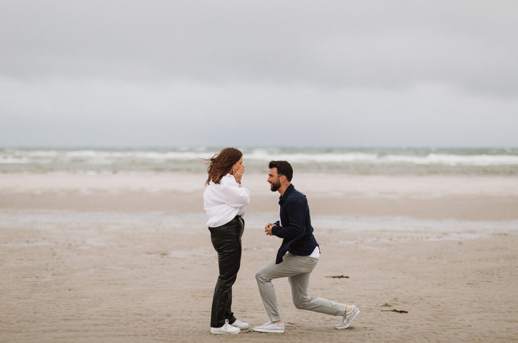 Couple getting engaged in Cape Cod, MA