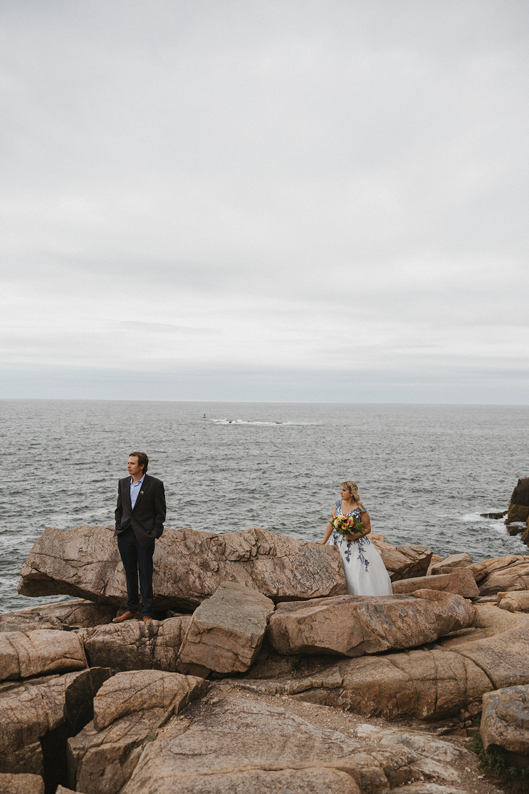 Couples portraits at Otter Cliffs