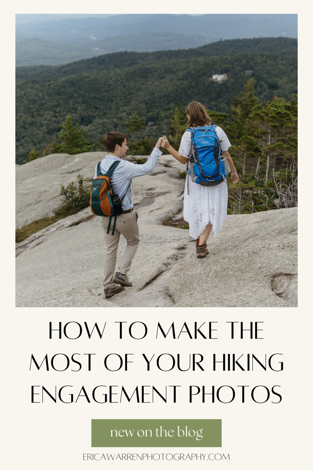 how to make the most of your hiking engagement photos