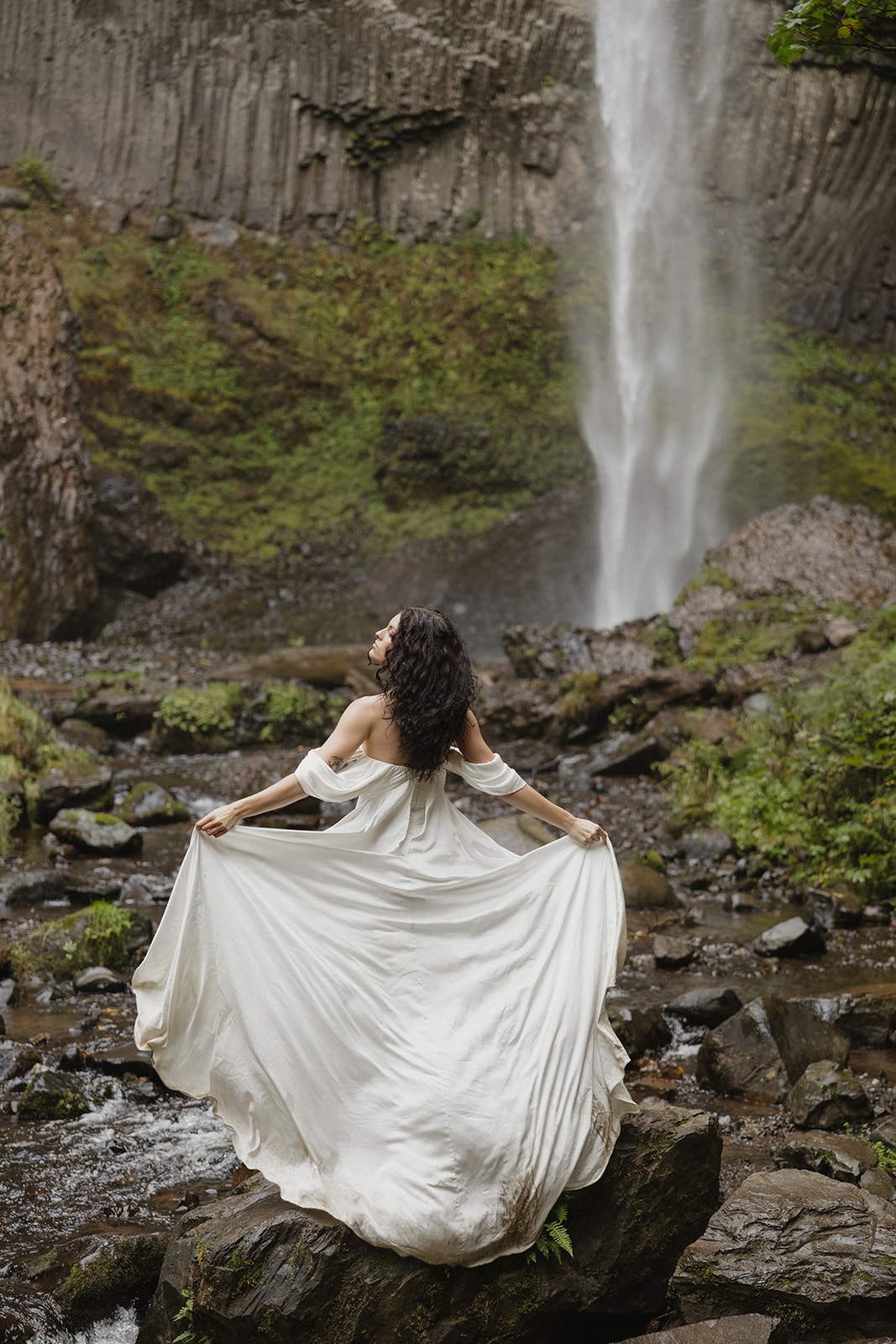 stunning couple pose together during their stunning elopement in nature