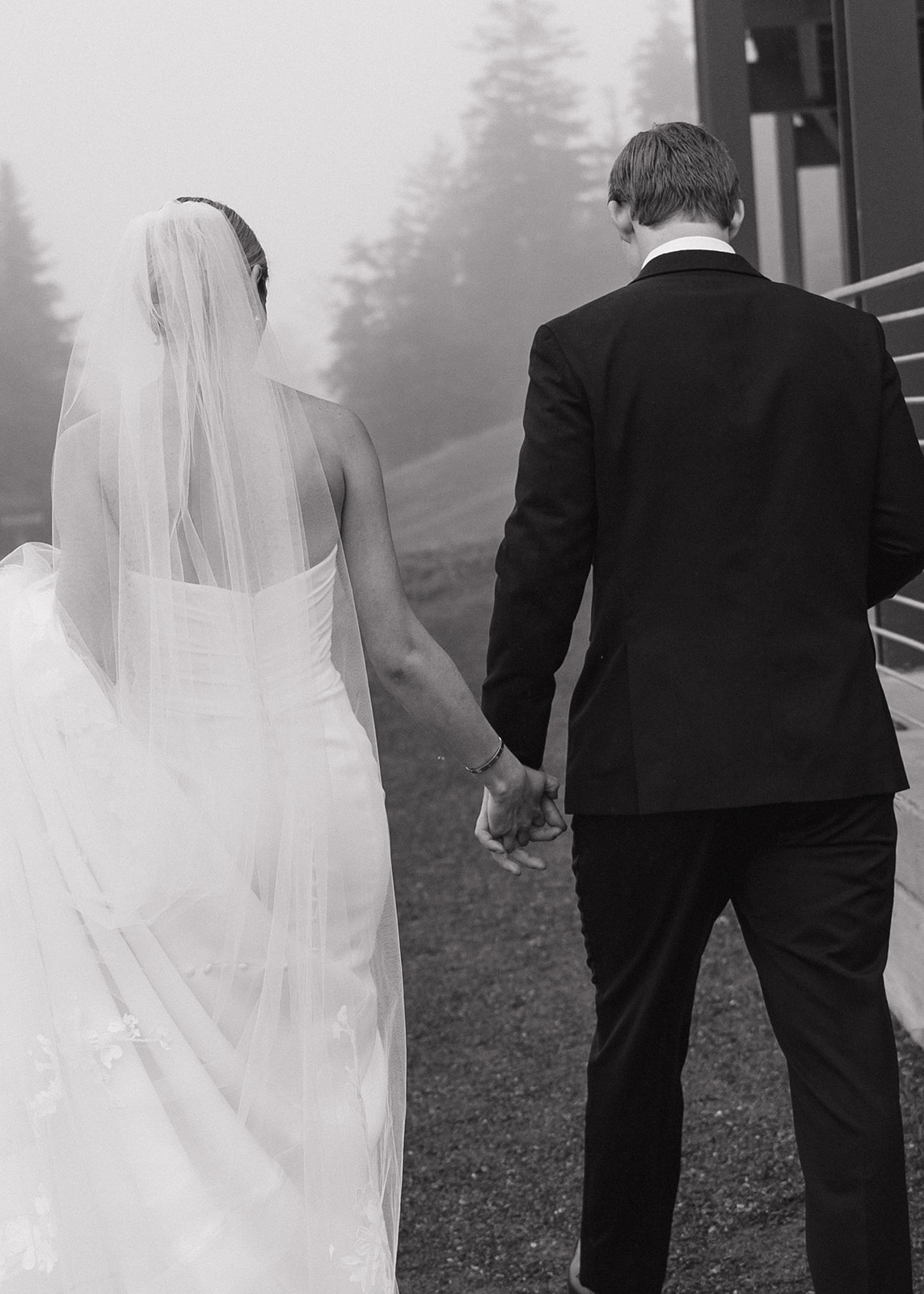 beautiful bride and groom pose together after their New Hampshire wedding day