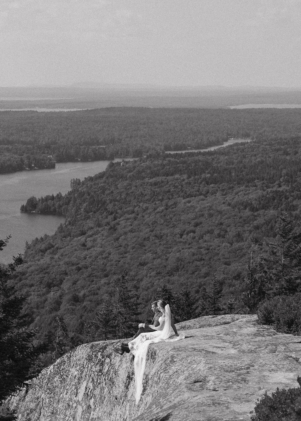 beautiful bride and groom pose together