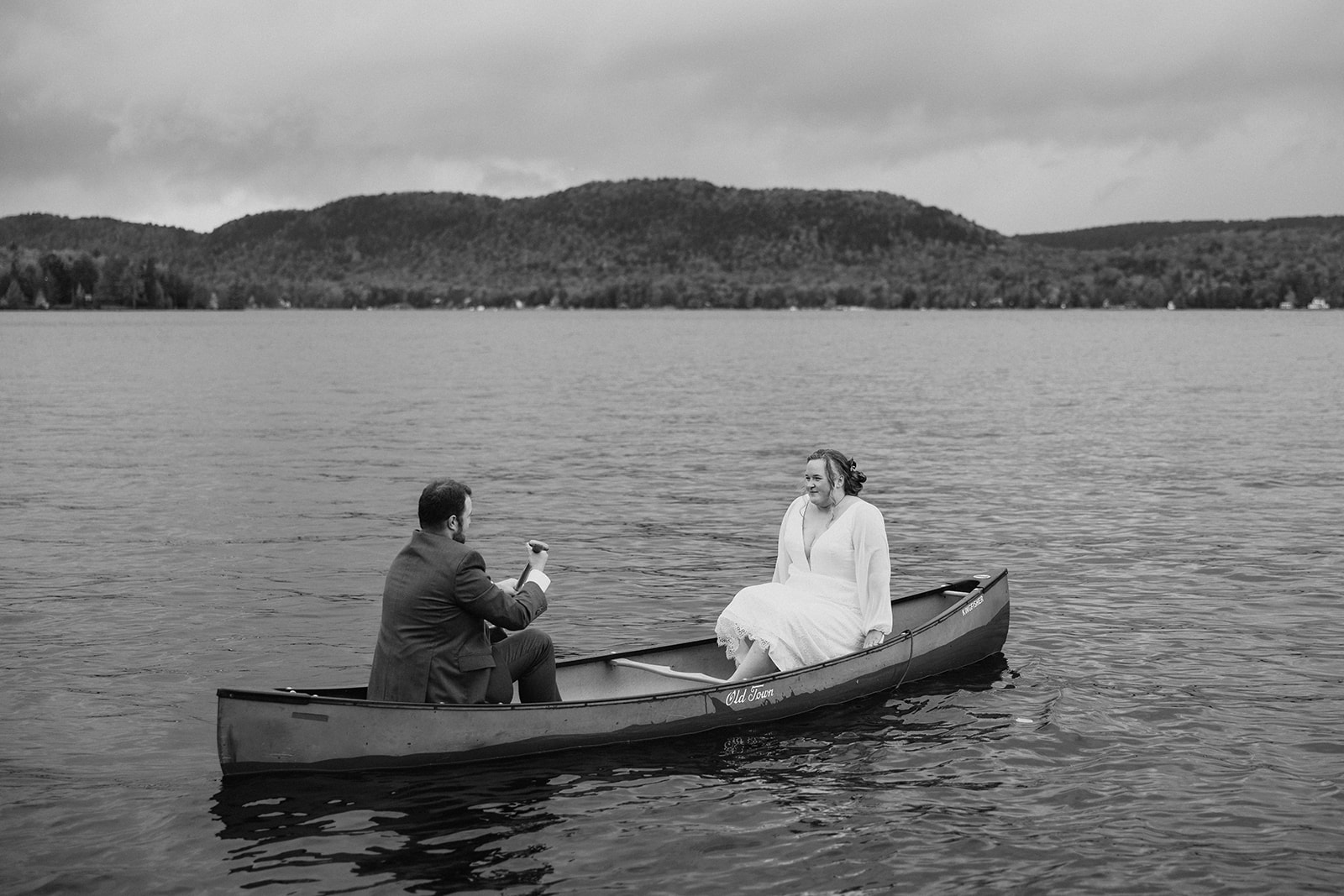 beautiful bride and groom pose together