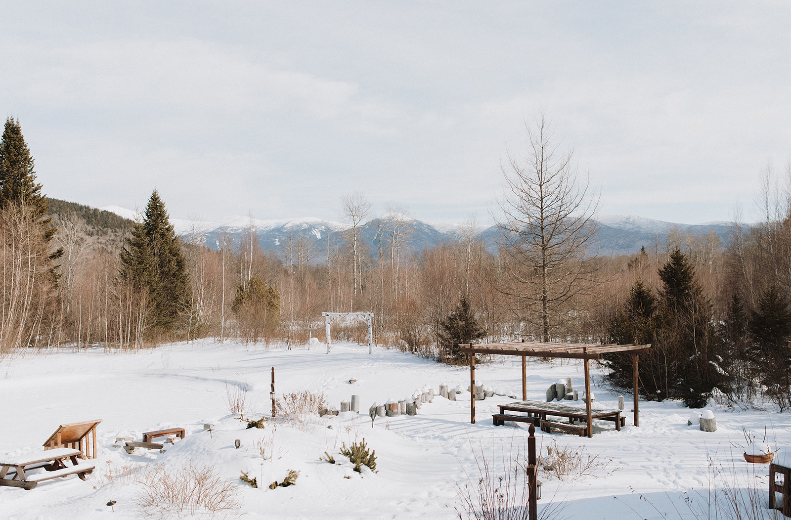 stunning New Hampshire landscape view