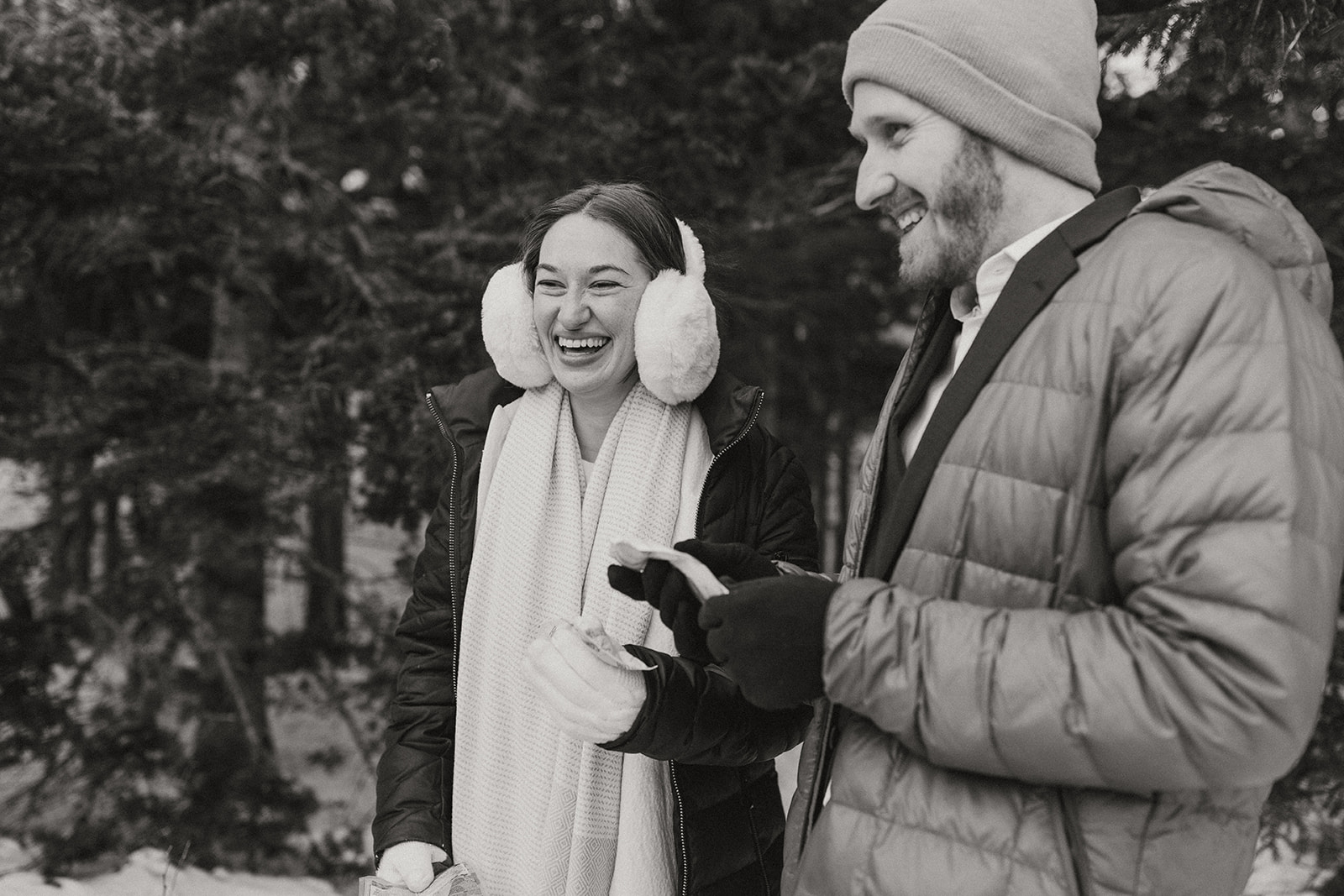 stunning couple pose together during their New Hampshire elopement at Mt. Willard