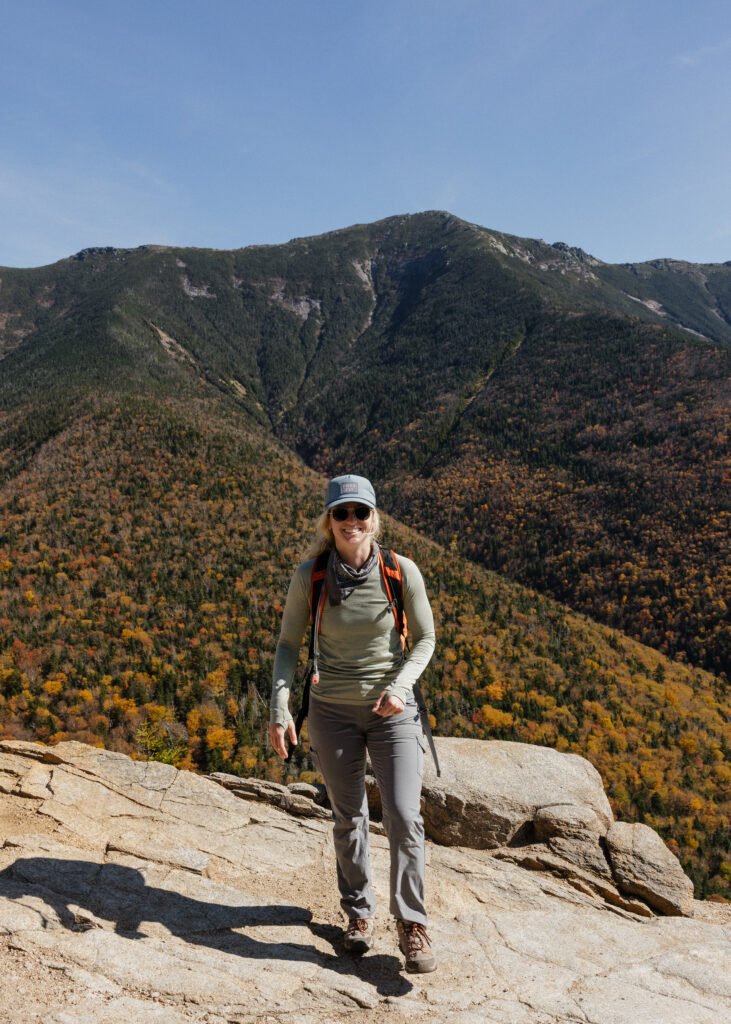 Erica Warren poses for a photo in the White Mountains