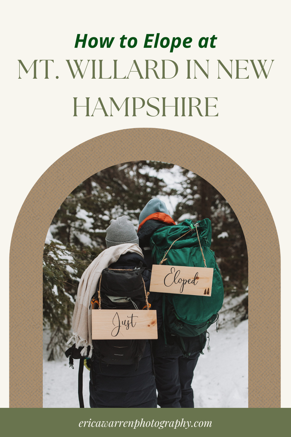 stunning couple pose together during their New Hampshire elopement at Mt. Willard