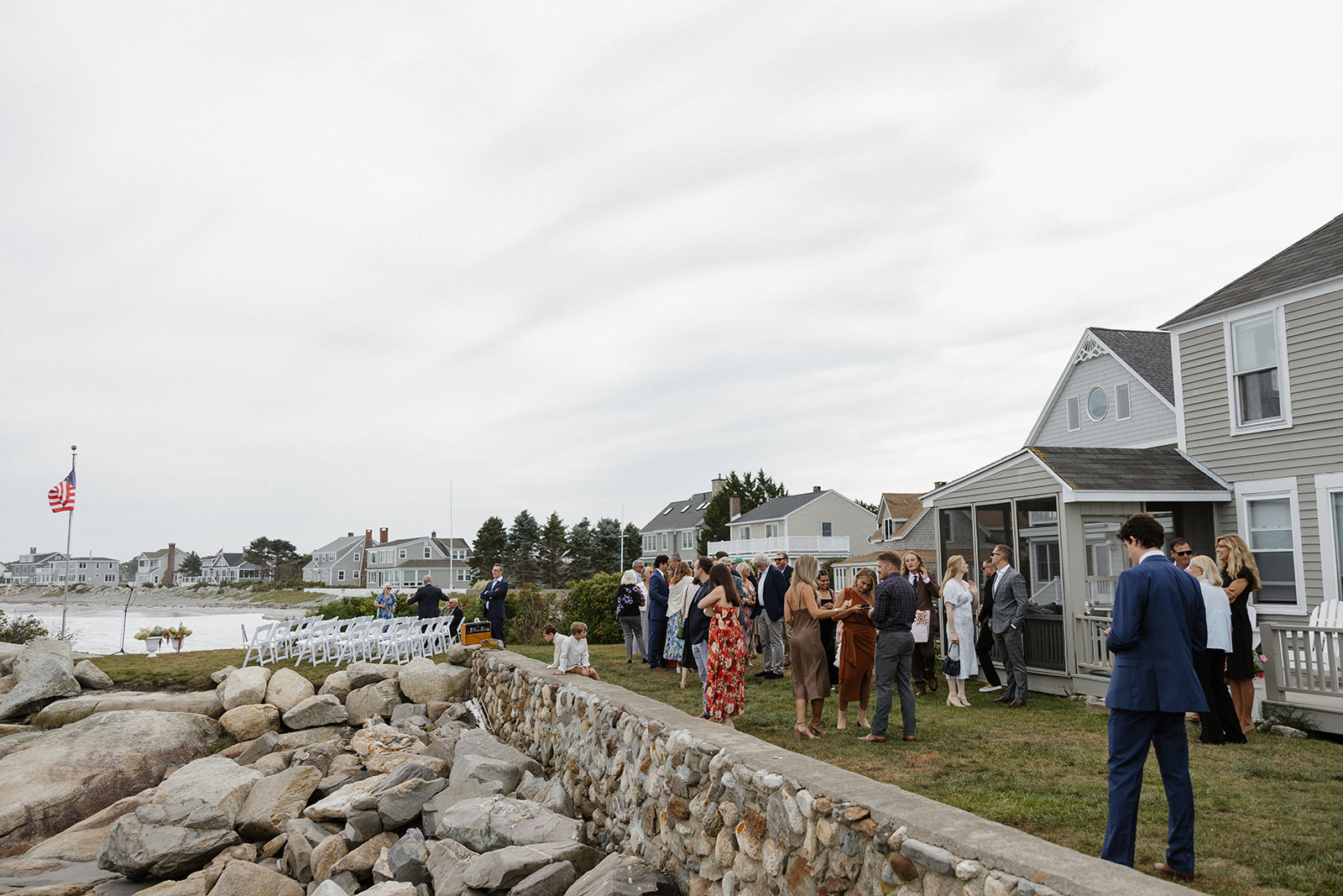 stunning coastal Maine wedding shot by Erica Warren Photography