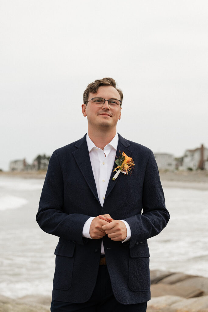 stunning coastal Maine wedding shot by Erica Warren Photography