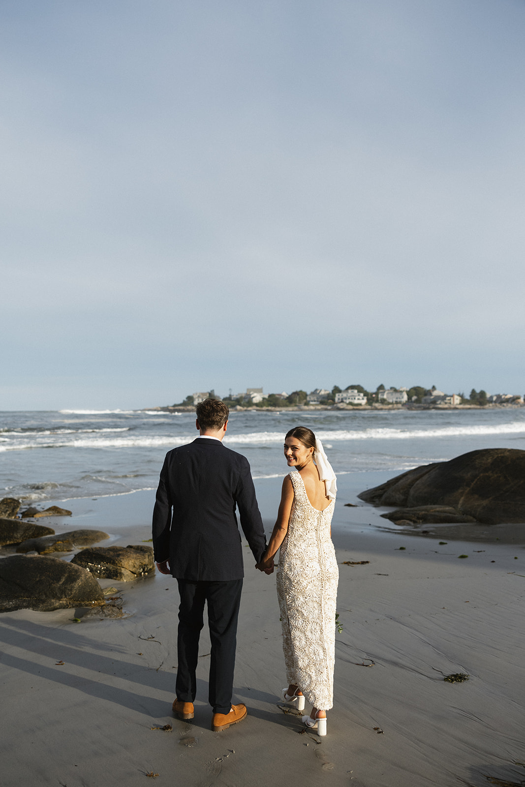 stunning coastal Maine wedding shot by Erica Warren Photography