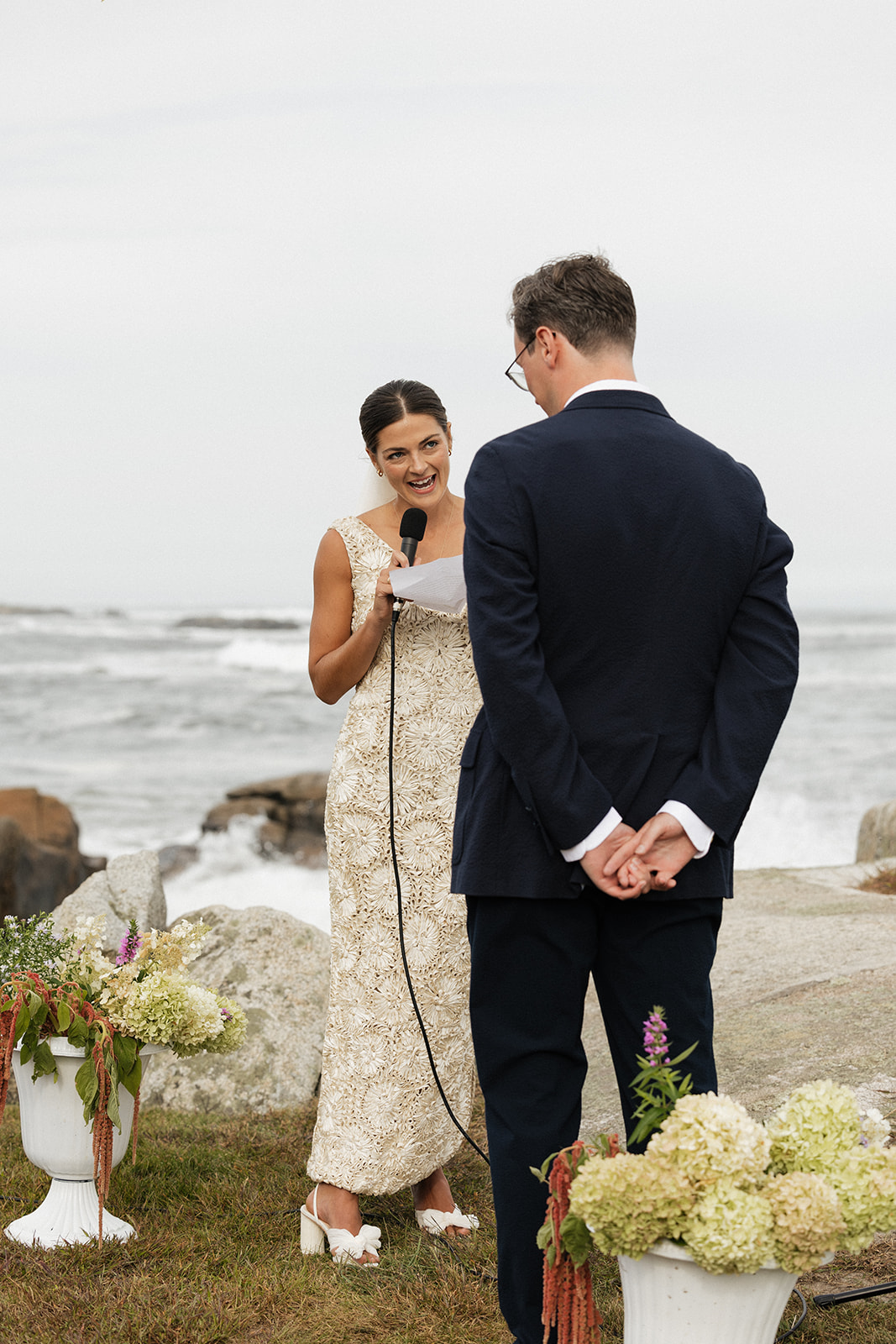 stunning coastal Maine wedding shot by Erica Warren Photography