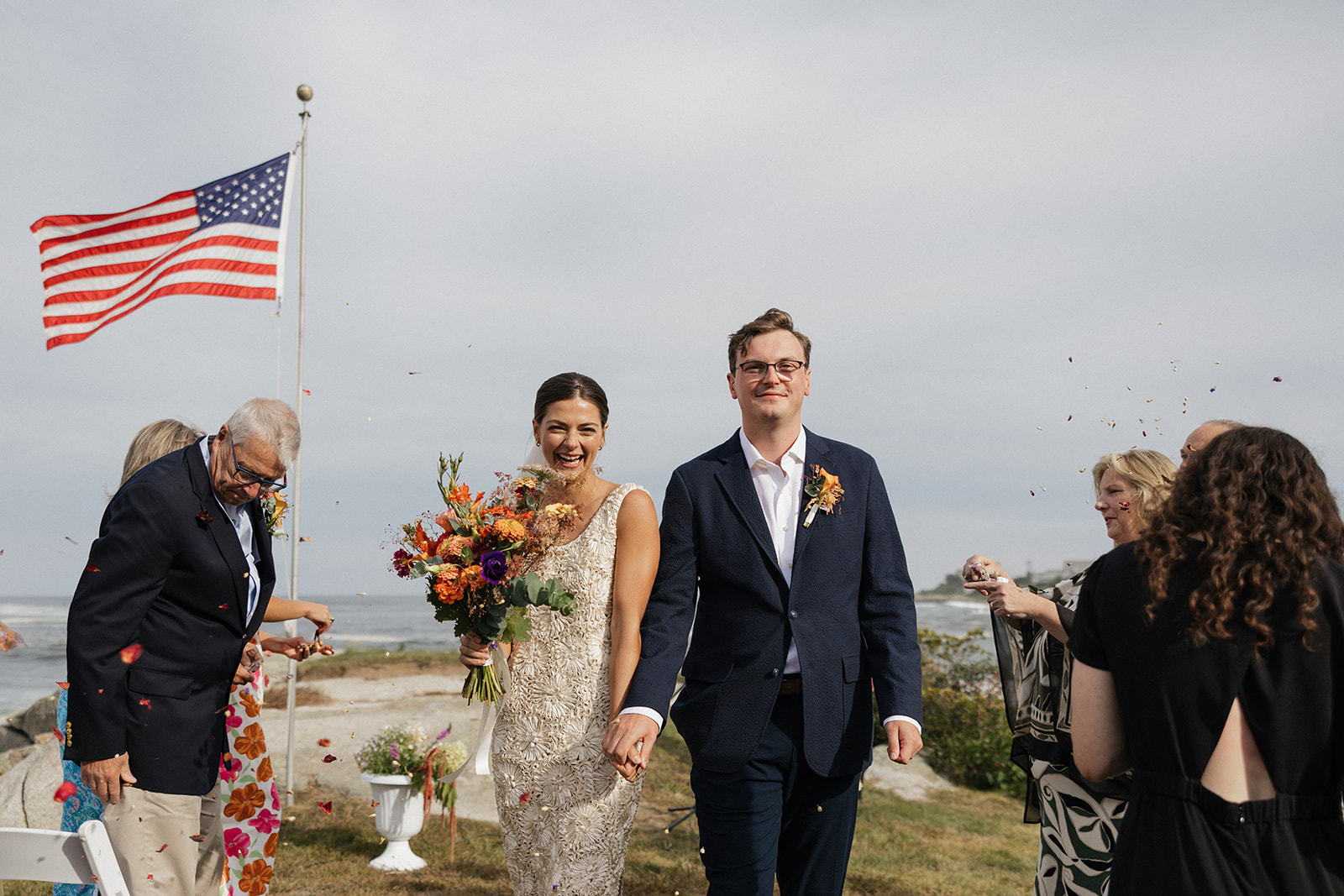 stunning coastal Maine wedding shot by Erica Warren Photography