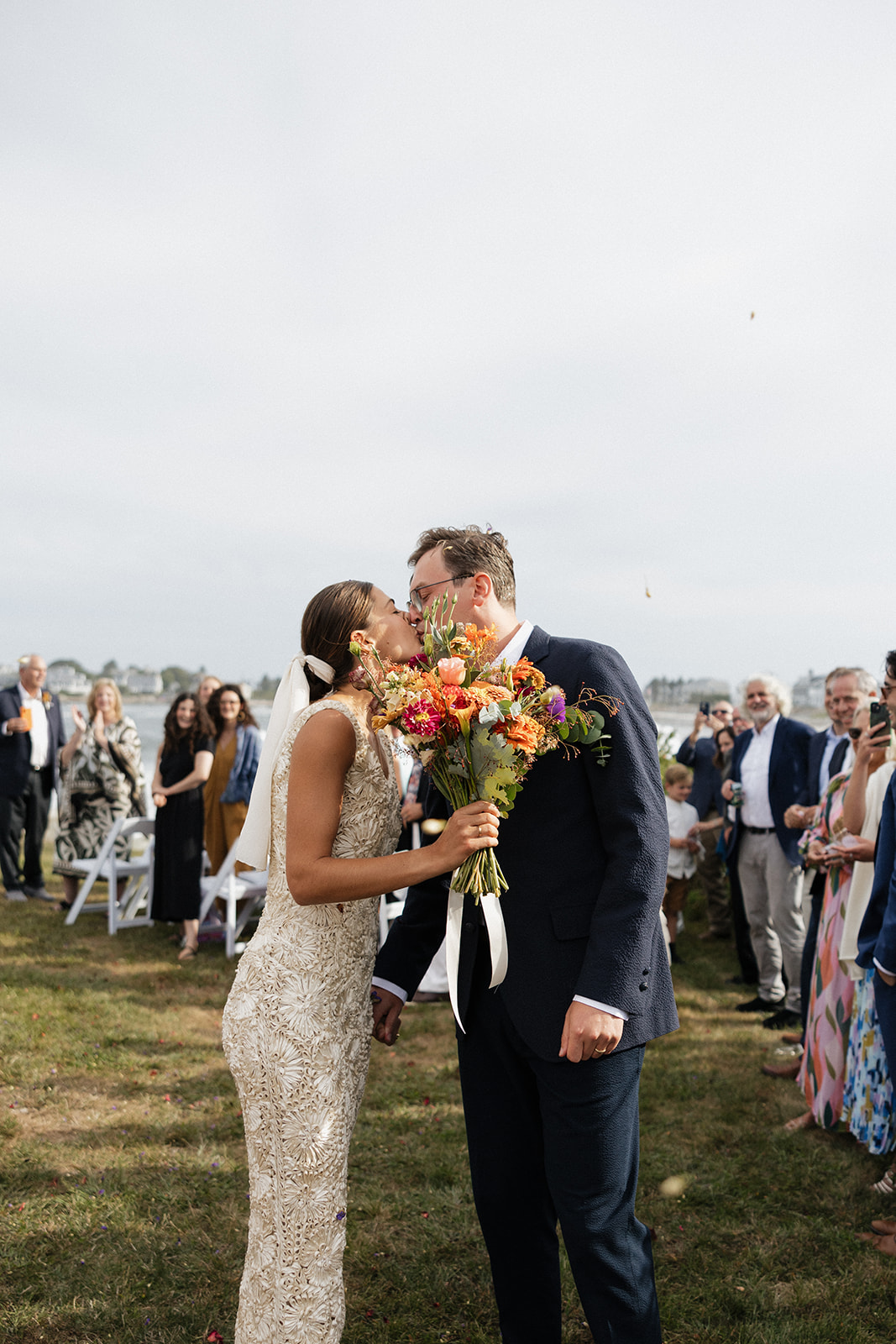 stunning coastal Maine wedding shot by Erica Warren Photography