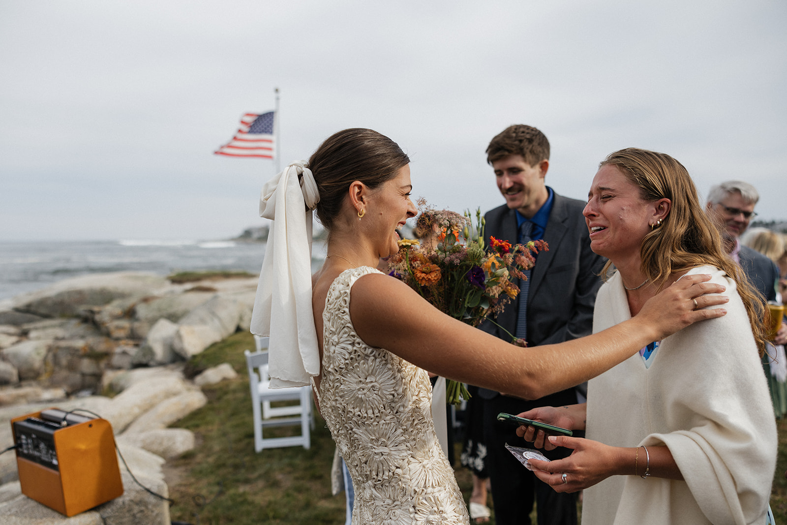 stunning coastal Maine wedding shot by Erica Warren Photography