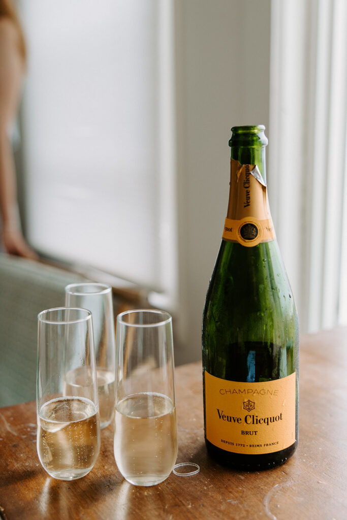 crisp veuve in the girls getting ready room 