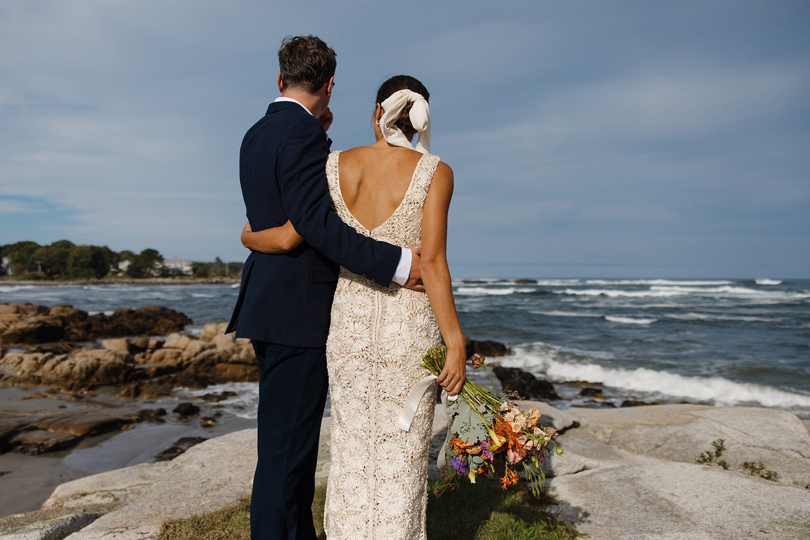 stunning coastal Maine wedding shot by Erica Warren Photography