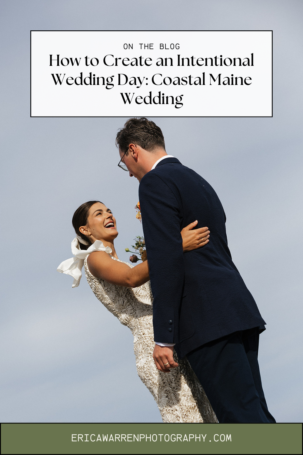 stunning coastal Maine wedding shot by Erica Warren Photography