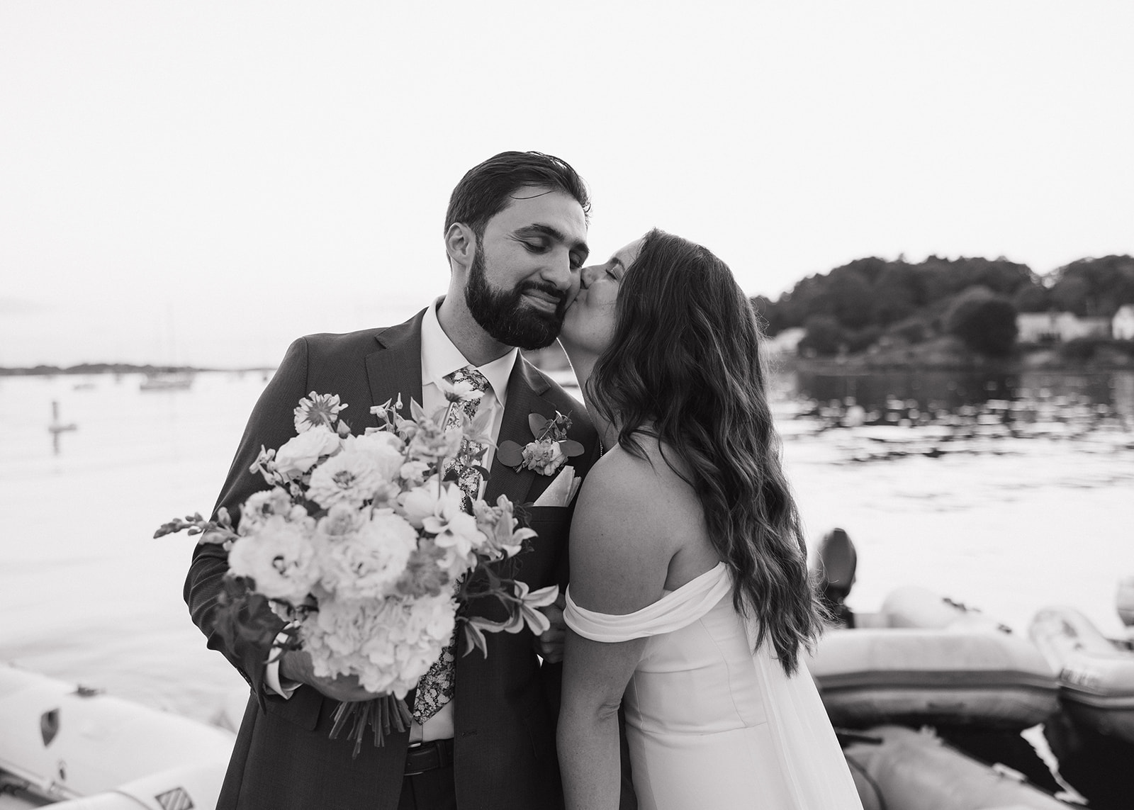 Sunset pictures on the Pepperrell Cove Dock