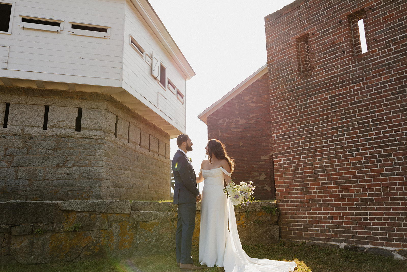 Elegant southern Kittery, Maine Wedding at Pepperrell Cove from Erica Warren Photography