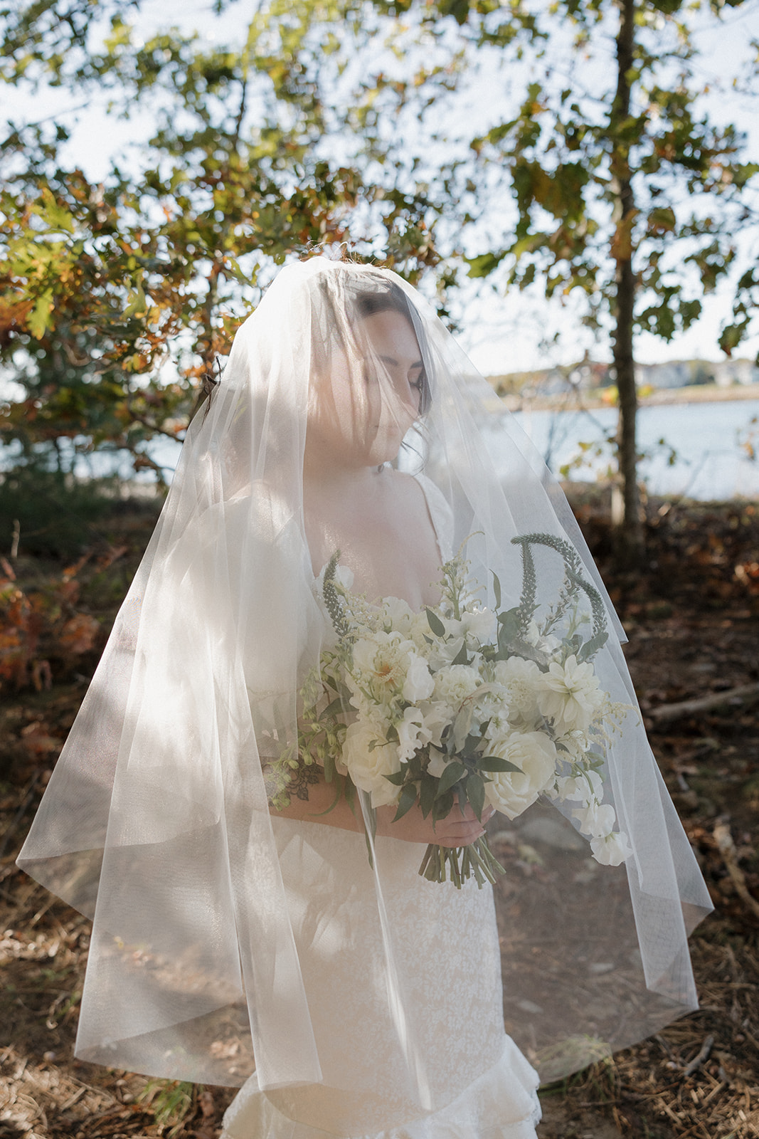 Bride in Odiorne State Park in Rye, NH