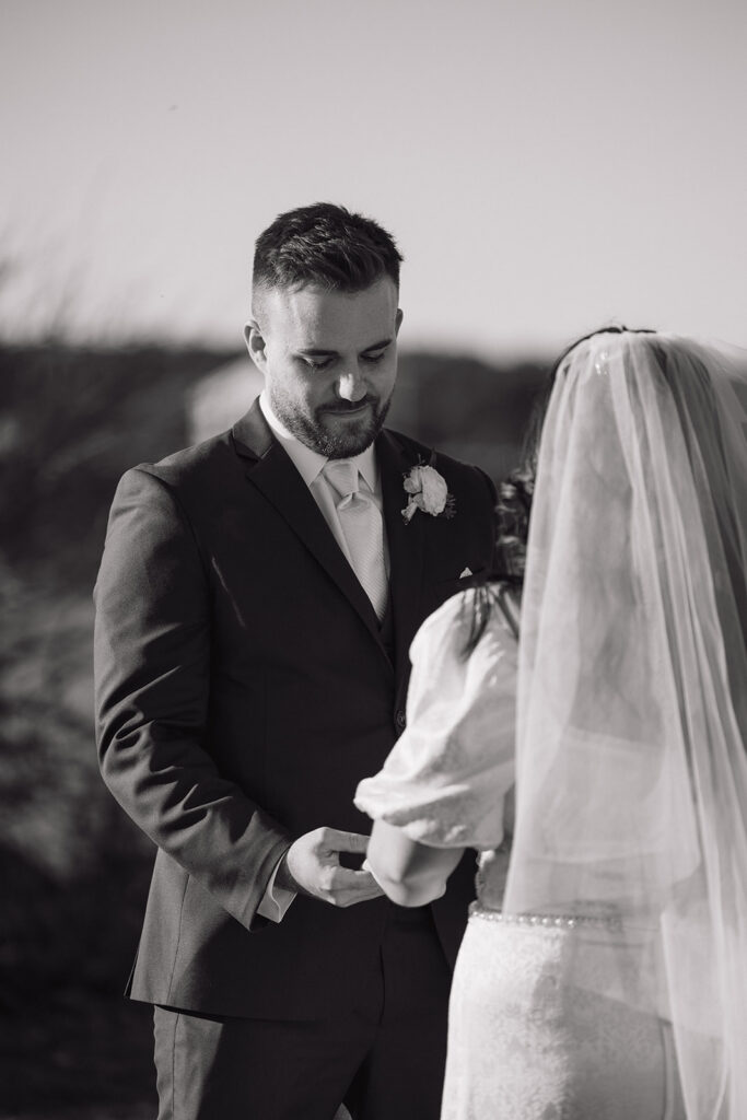 Intimate ceremony at Rye Harbor State Park 