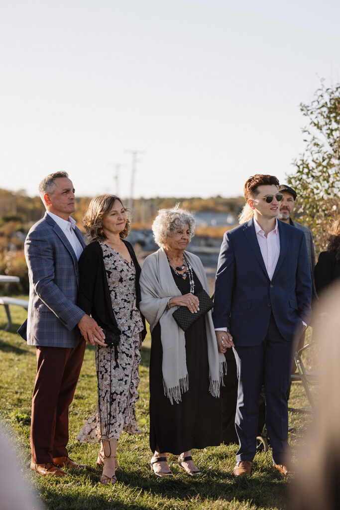 Intimate ceremony at Rye Harbor State Park 