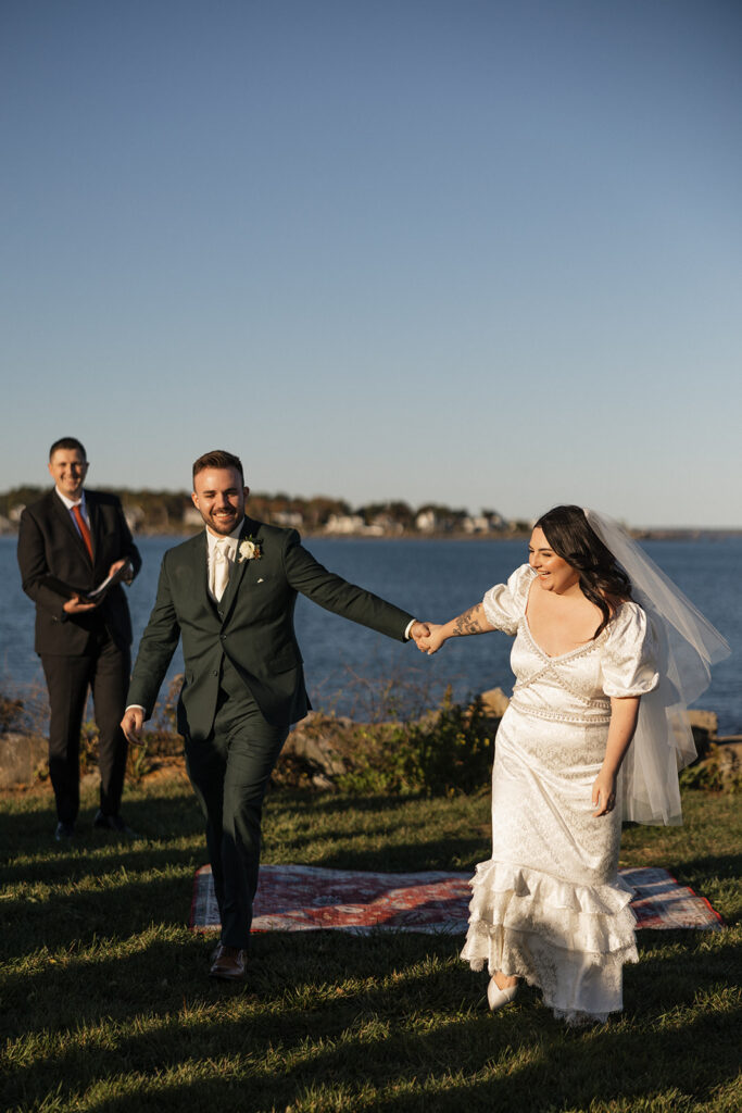 Small Wedding Ceremony at Rye Harbor State Park 