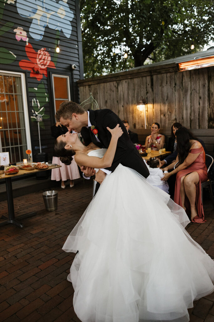 Wedding reception at Chaval in Portland, Maine