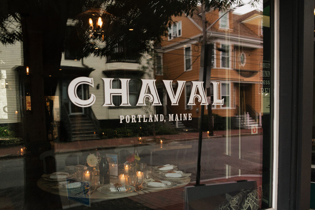 Wedding reception at Chaval in Portland, Maine
