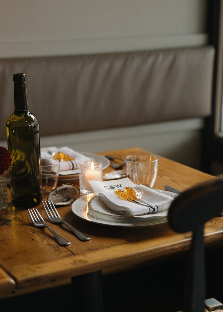 Wedding reception at Chaval in Portland, Maine