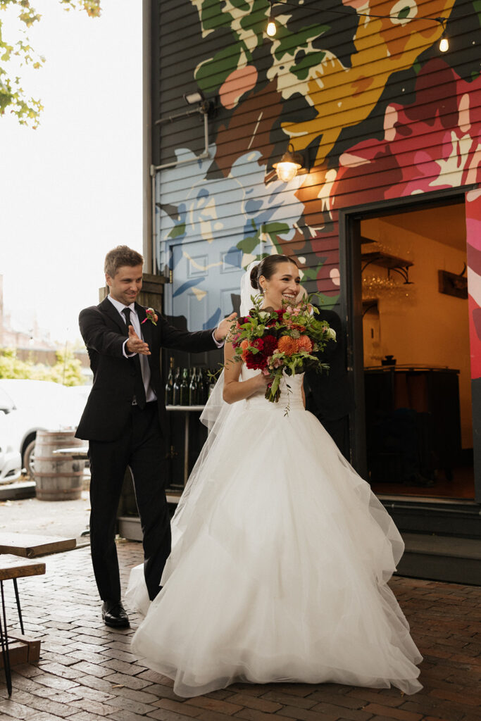 Wedding reception at Chaval in Portland, Maine