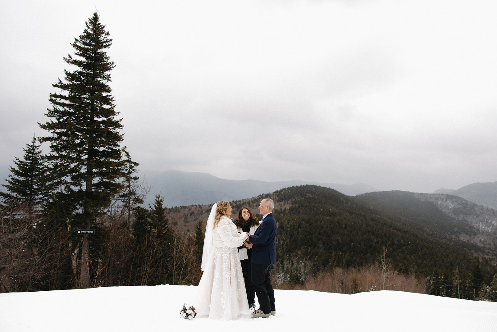 Intimate skiing elopement at Bretton Woods in New Hampshire