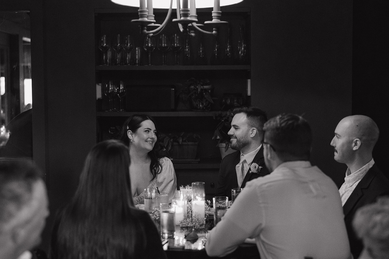 Intimate wedding reception at Carriage House in Rye, New Hampshire