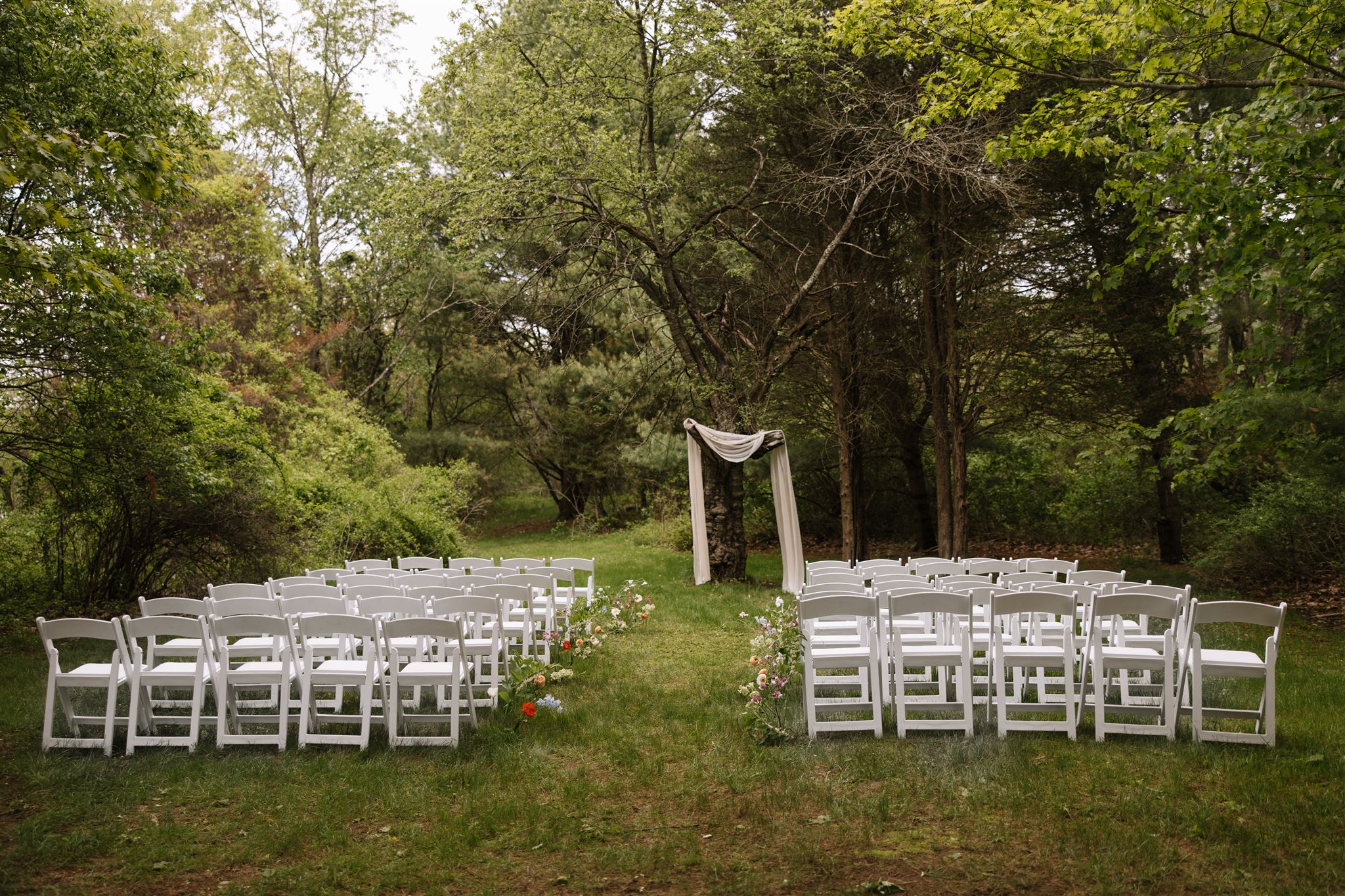 Ceremony site at Sunday Supper in Kittery Maine