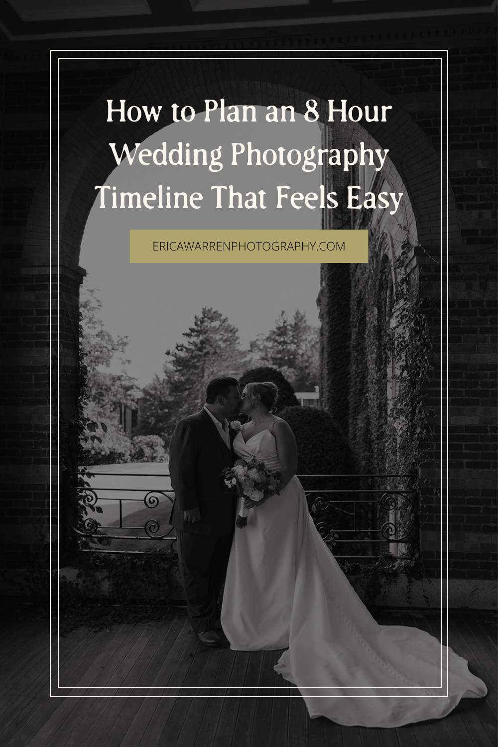 how to plan an 8 hour wedding photography timeline!