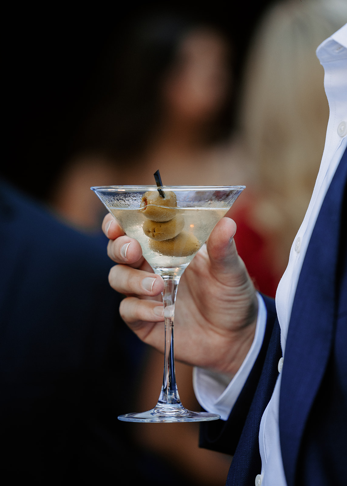 detail photo of a classic martini