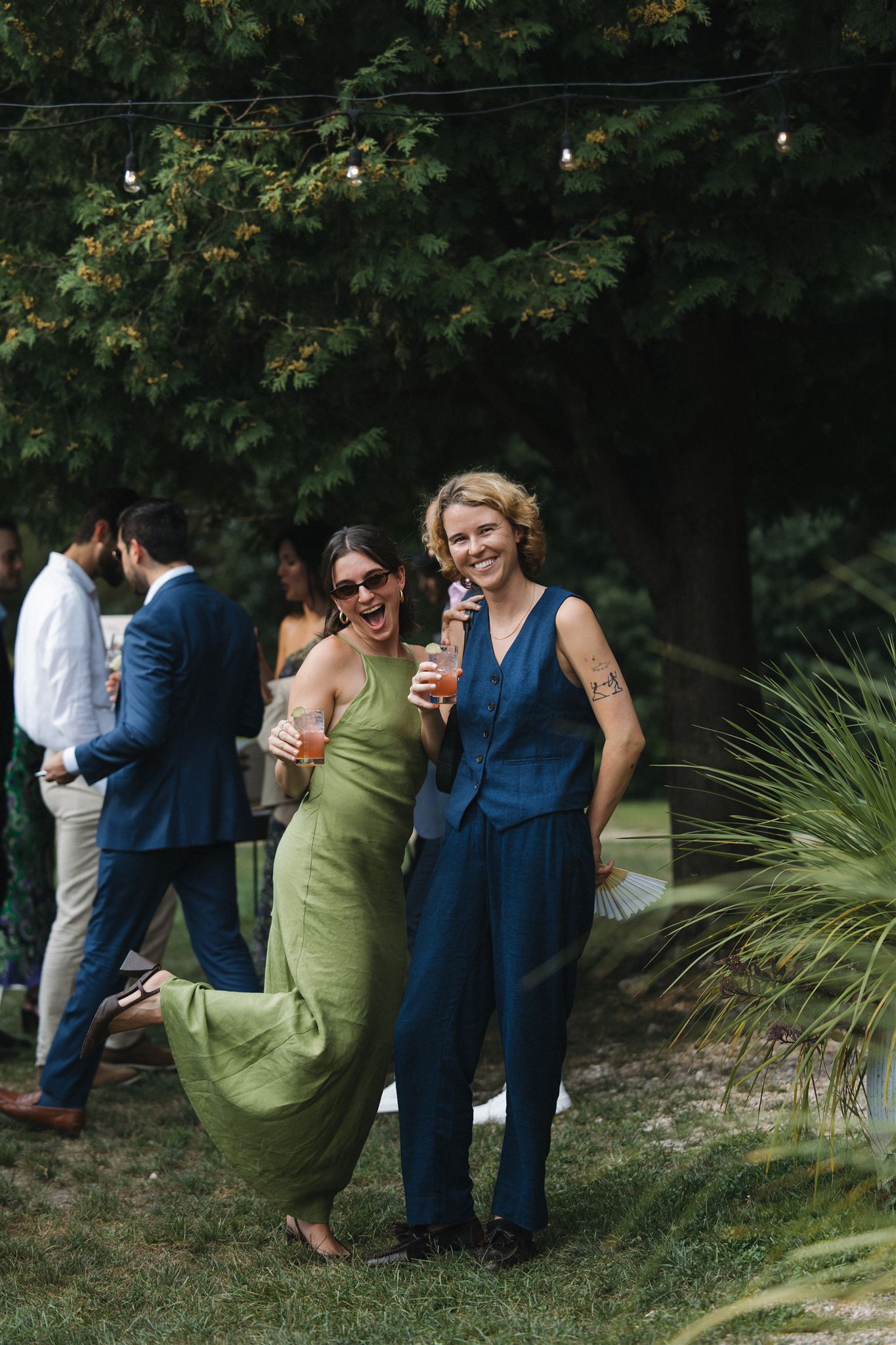 guests celebrate during the cocktail hour