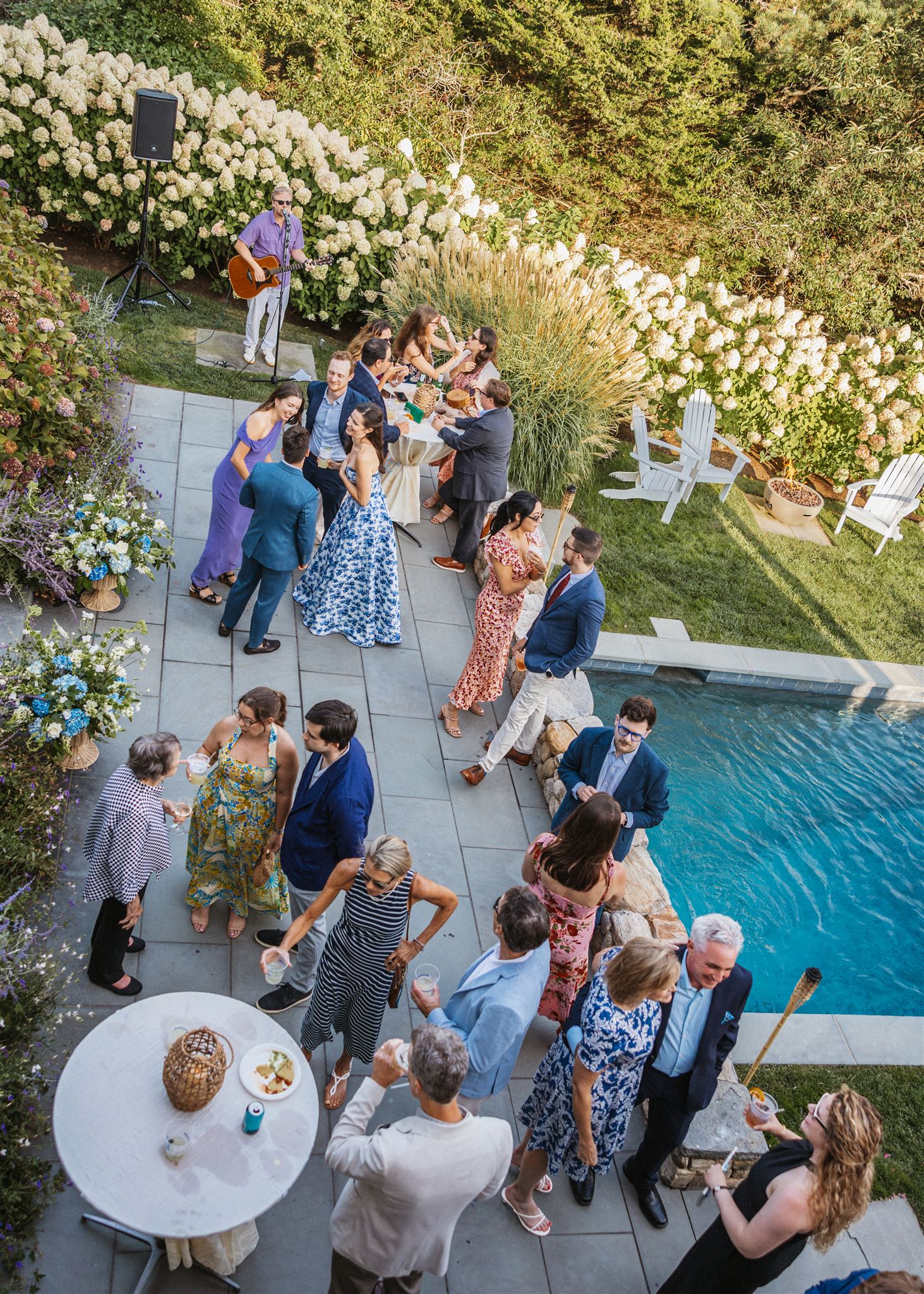 guests party and mingle during cocktail hour