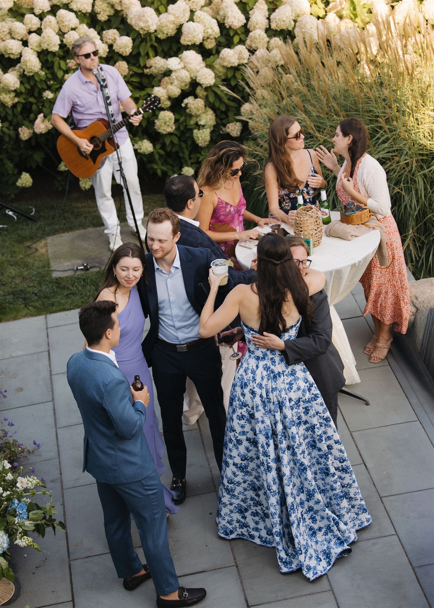 guests party and mingle during cocktail hour