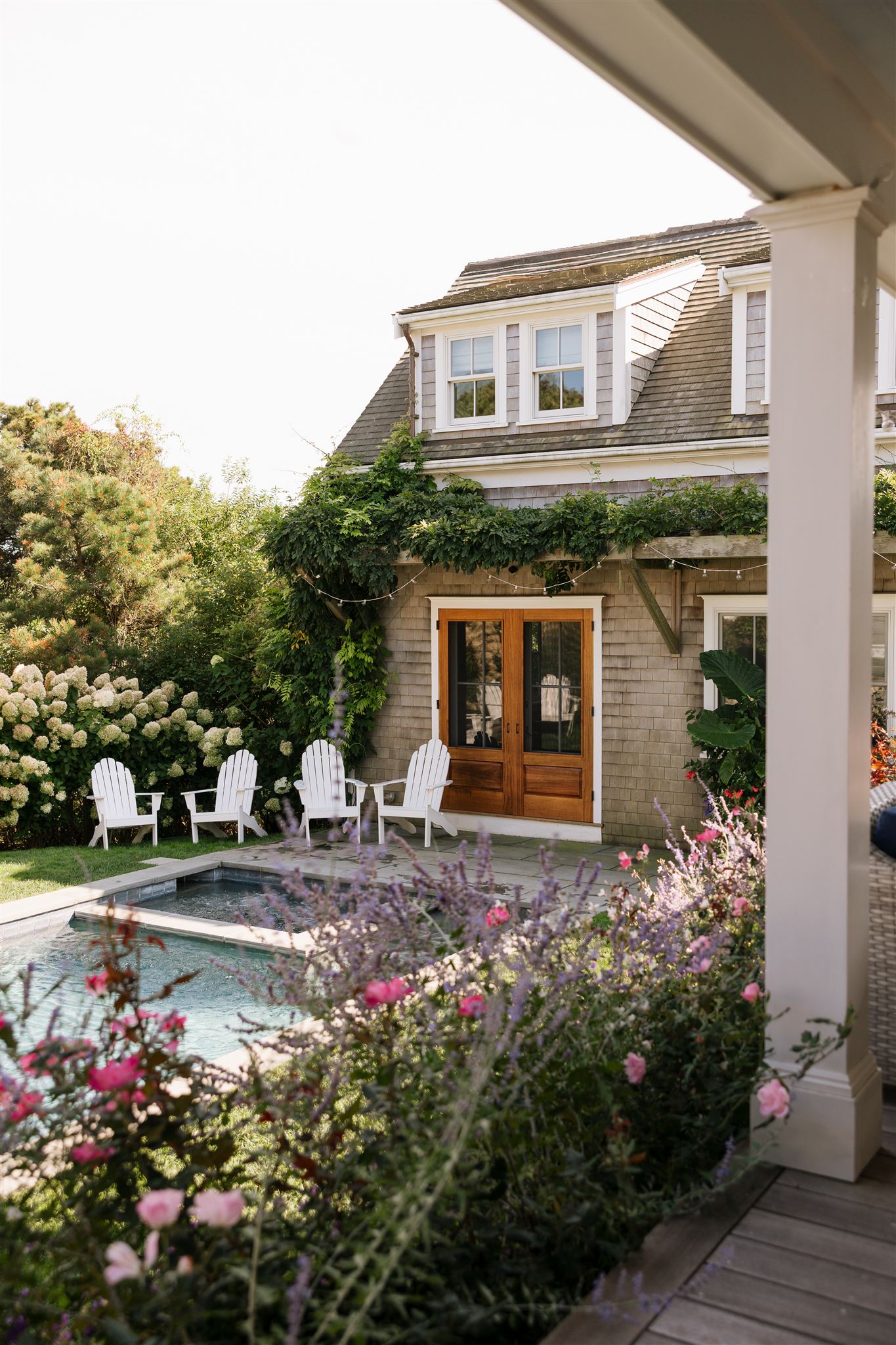 beautiful wedding ceremony site sits ready for the big day