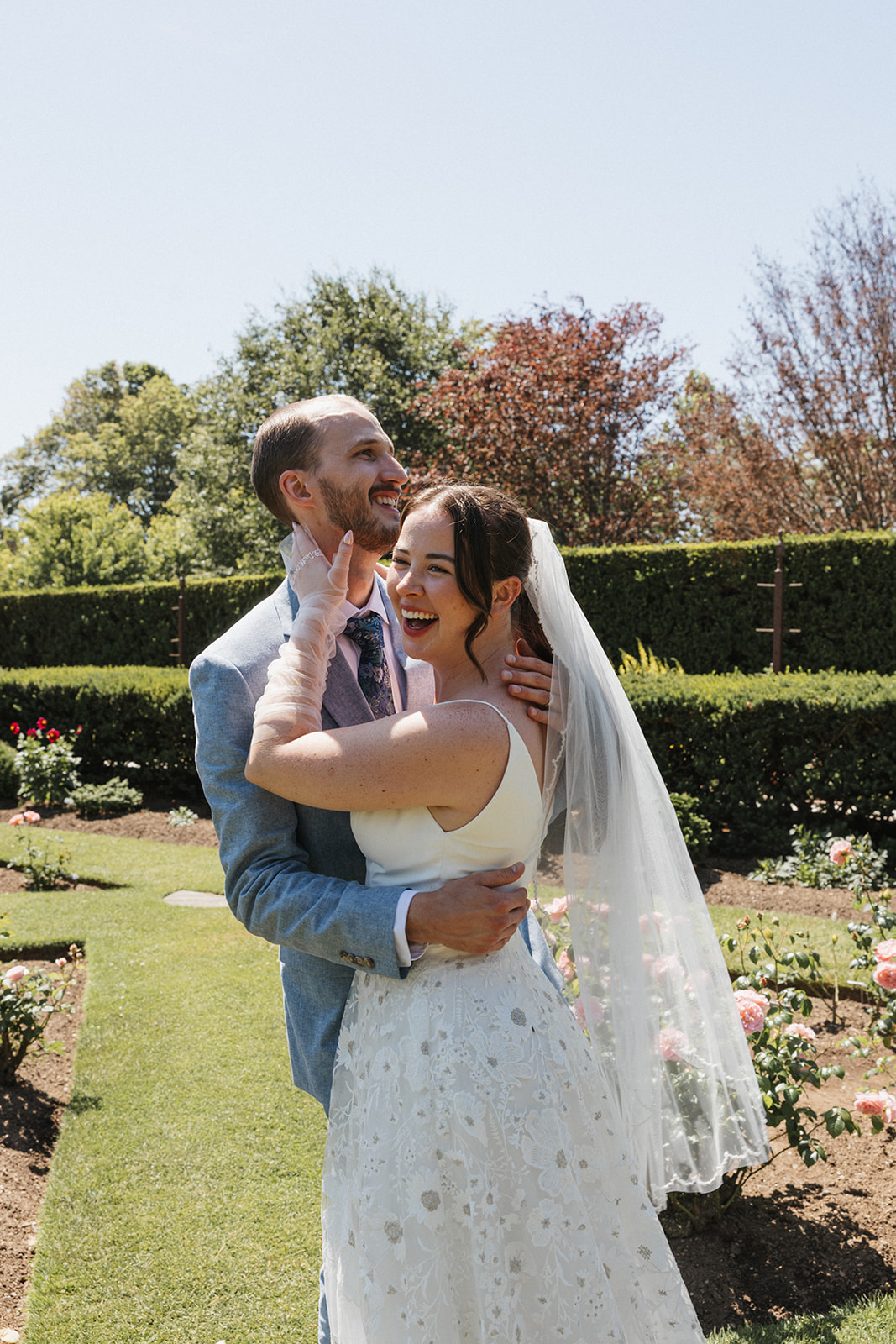 documentary style photos from a stunning fuller gardens elopement
