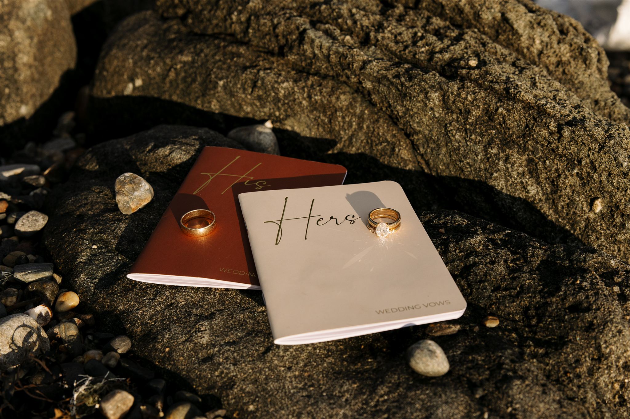 Vow books on the cliffs of new hampshire coast 