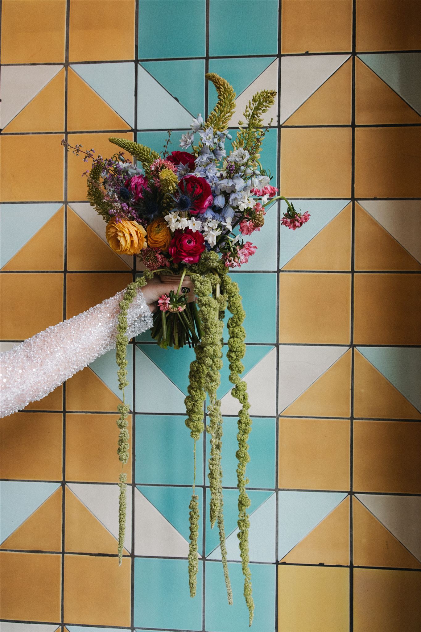 unique wedding bouquet with flowers hand picked to be flown in from Mexico, unique bouquets are a great way to make your elopement day special