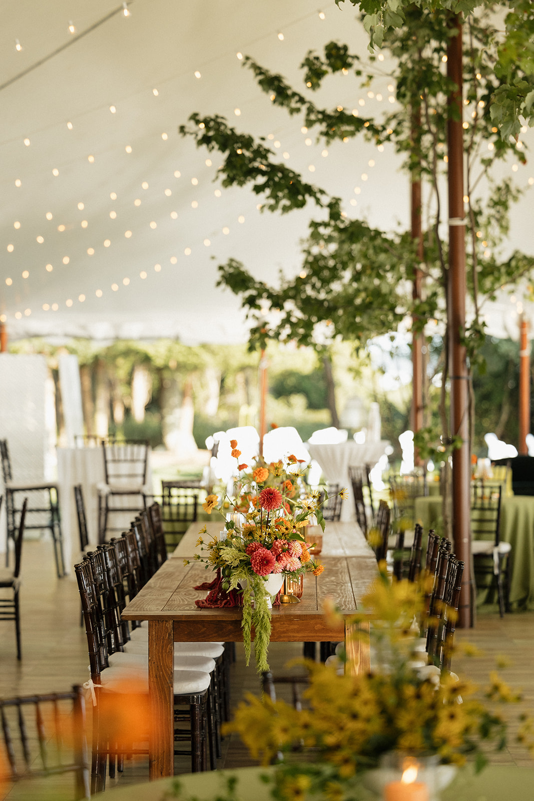 Reception at mount hope farm in rhode island